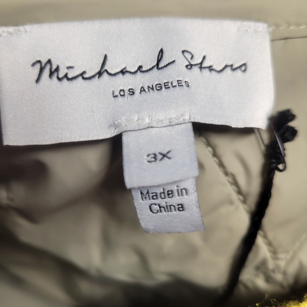 Michael Stars NWT Light Olive Quilted Lightweight Jacket Size 3X or 2X - Picture 5 of 6